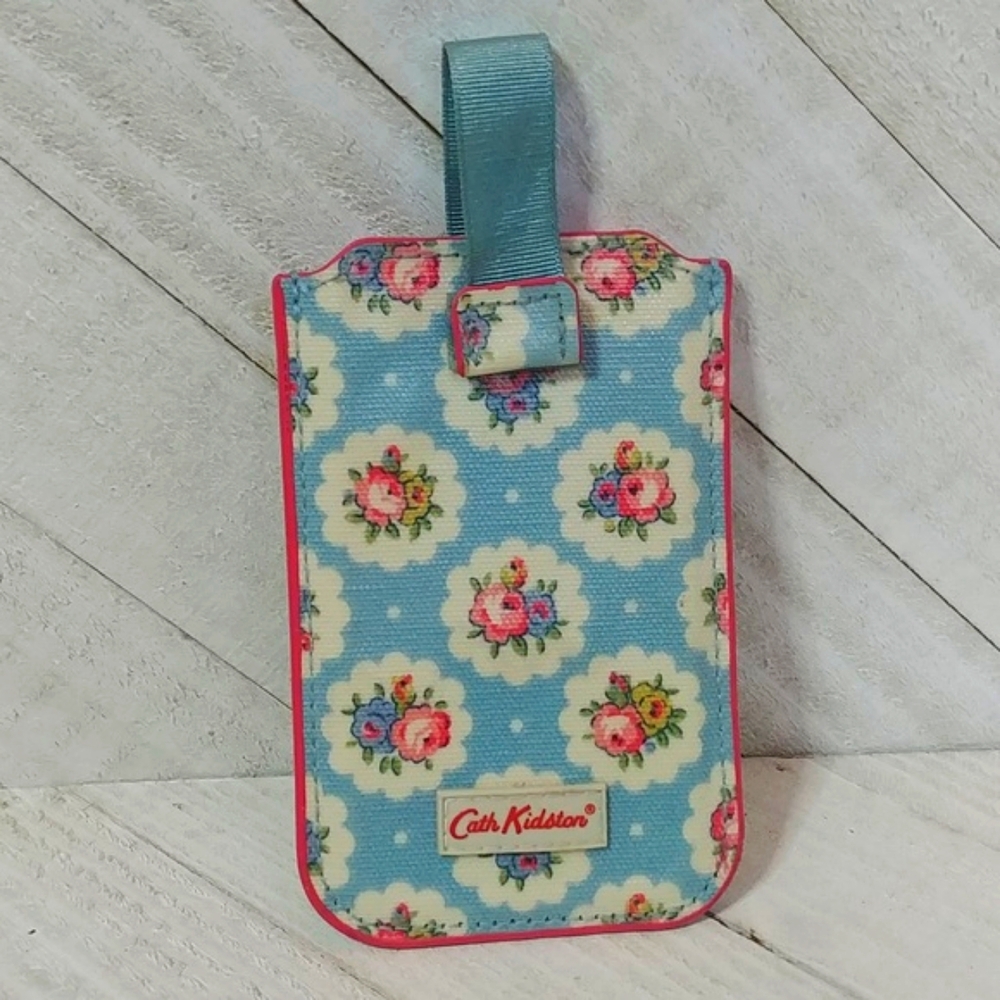 Cath Kidston Blue Floral Card Holder Luggage Tag